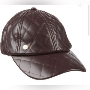 Vince Camuto Quilted Faux Leather Baseball Cap